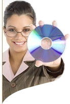 girl with disk
